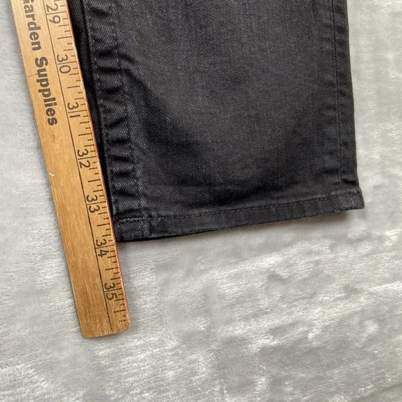 True Religion Jeans mens 38x34 Geno Relaxed Slim Fit Black Denim Pockets Stretch